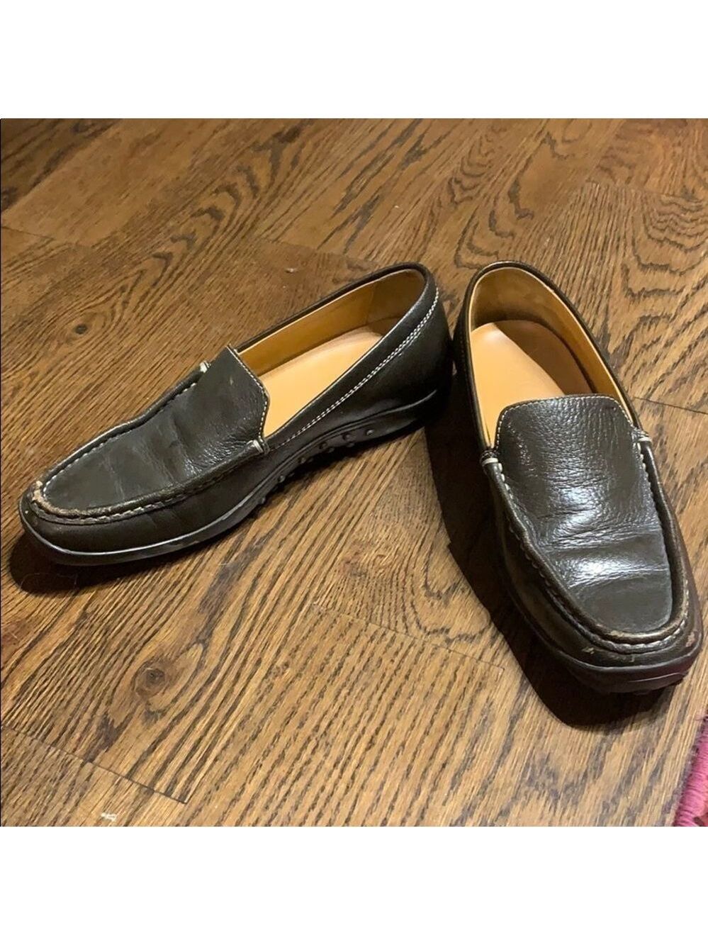 Tod’s Green Leather Driving Loafer size 8 - Picture 2 of 7